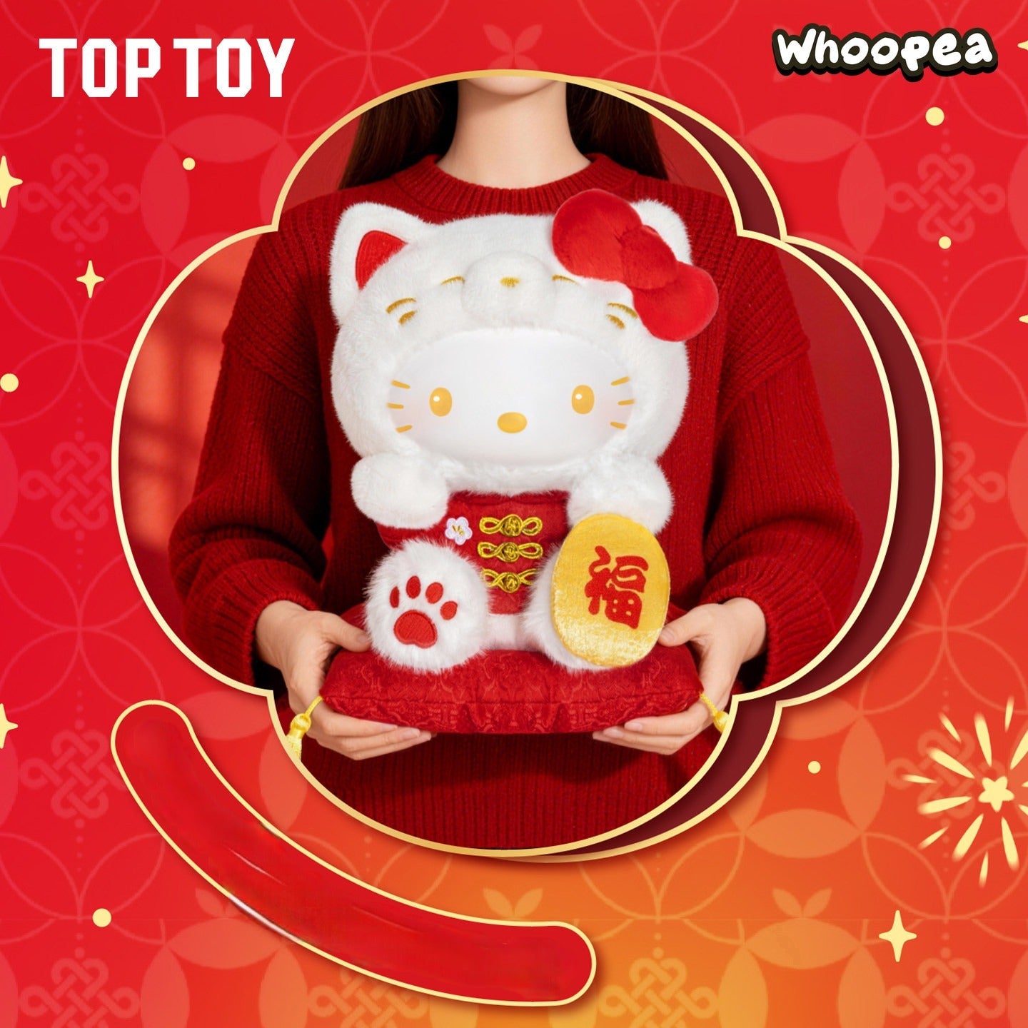 SANRI0 HK Lucky Cat Series Plush Doll