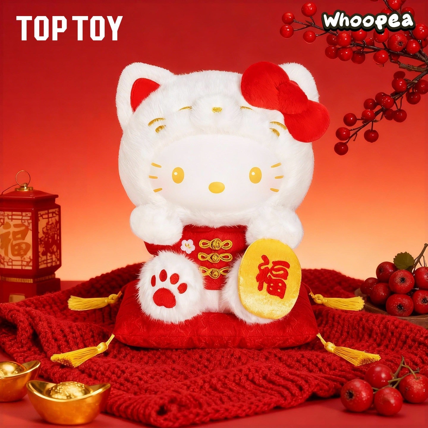 SANRI0 HK Lucky Cat Series Plush Doll